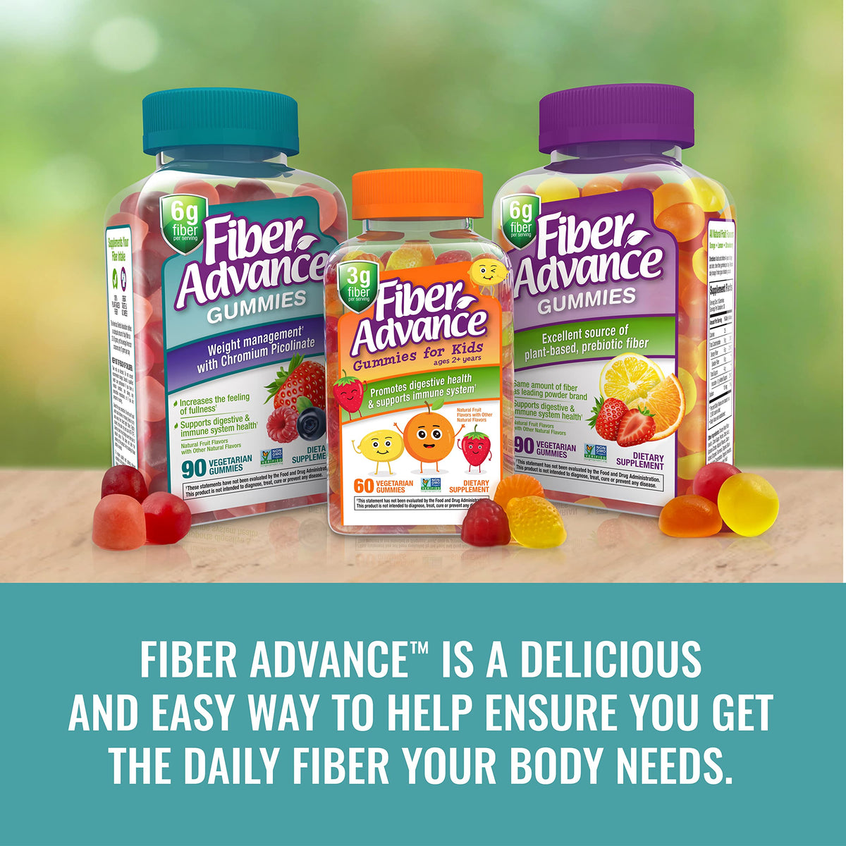 Fiber Advance Weight Management Gummies - 90 Count - image 8