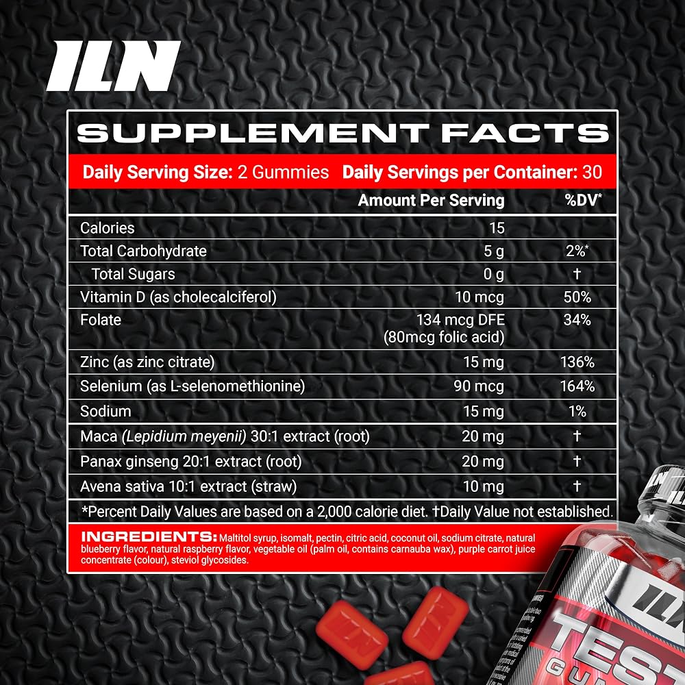 Iron Labs Nutrition Testo Gummies for Men - 60 Gummies - image 2