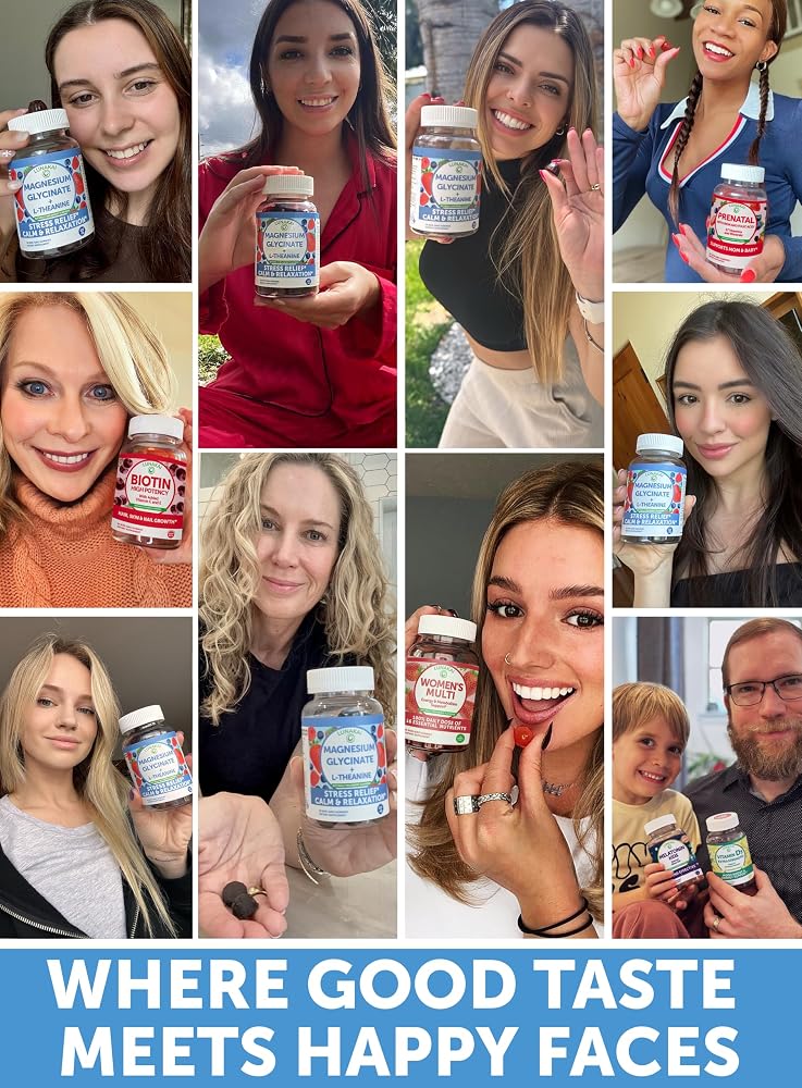 Lunakai USA Made Magnesium Glycinate Gummies 426mg with L-Theanine