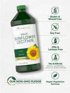 Carlyle Sunflower Lecithin Liquid - 16 fl oz (Pack of 2) - image 4