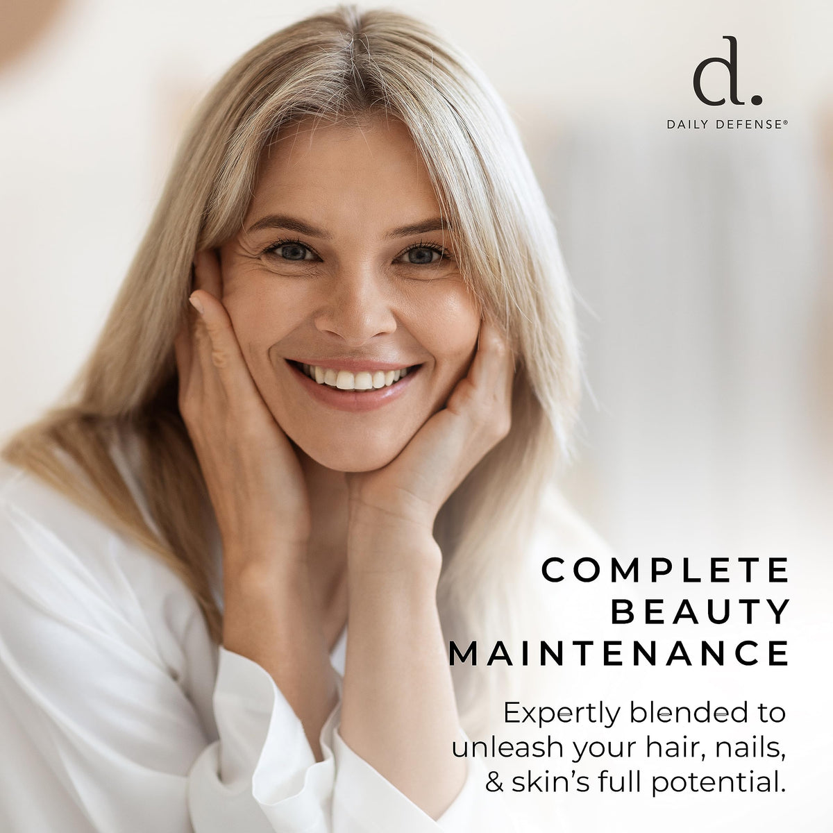 Daily Defense Collagen Supplements for Hair, Skin & Nails - 60 Tablets - image 3