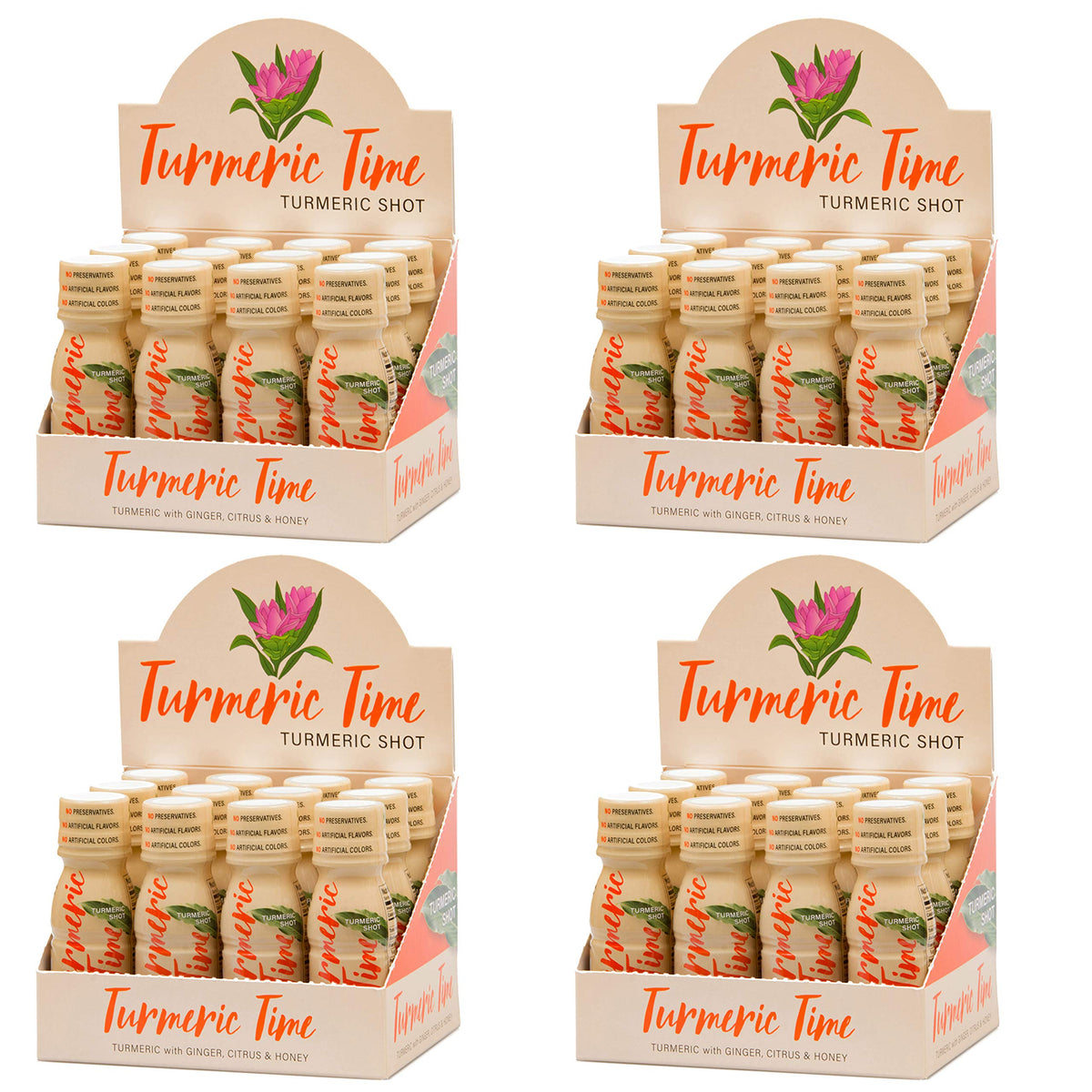 Turmeric Time Turmeric Shots with Ginger & Honey - 48 Pack
