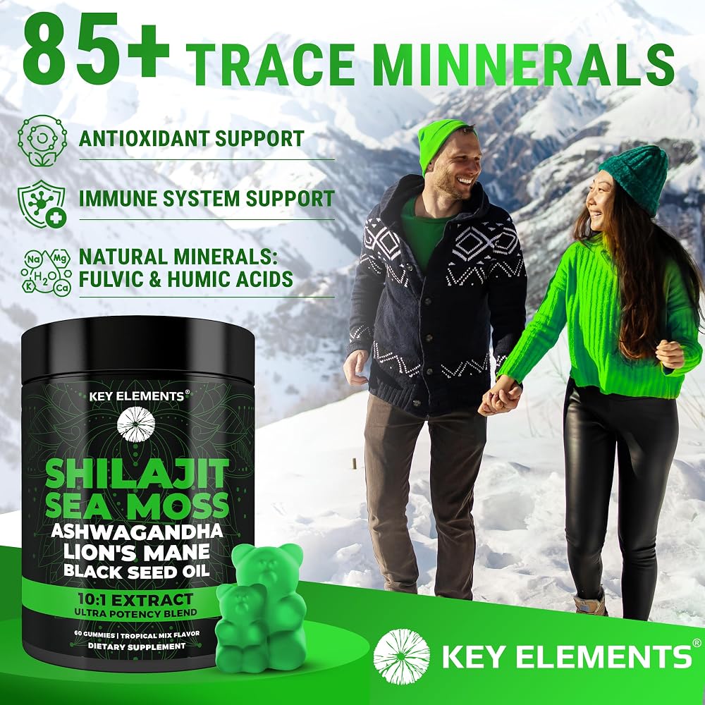 KEY ELEMENTS Organic Shilajit Gummies with Sea Moss - 60 Count - image 5