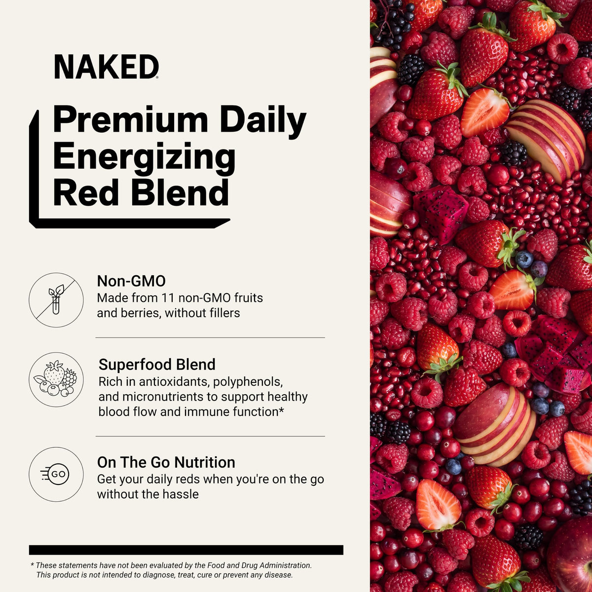 NAKED Reds Superfood Powder - 28 Servings - image 2