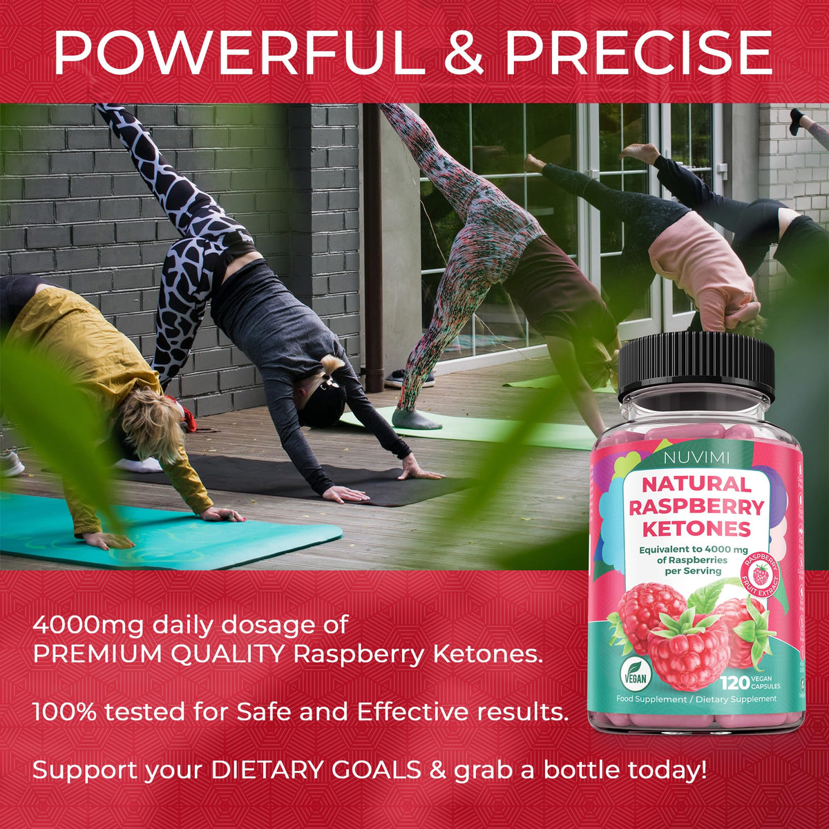 NUVIMI Raspberry Ketones 4000 mg - 120 Vegan Capsules - image 5