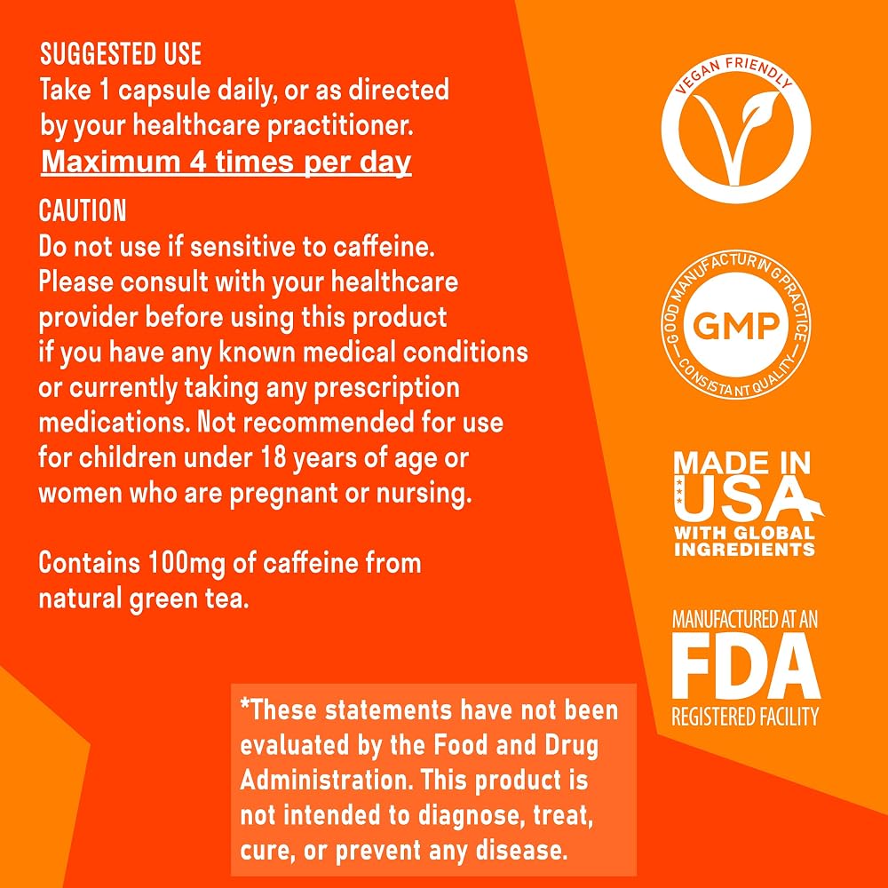 Aromatik Caffeine L-Theanine Focus Supplement - 120 Capsules - image 3