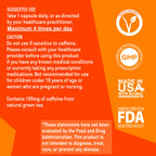 Aromatik Caffeine L-Theanine Focus Supplement - 120 Capsules - image 3