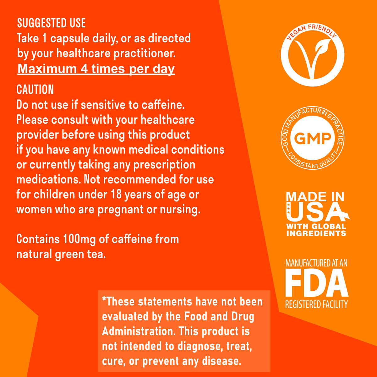 Aromatik Caffeine L-Theanine Focus Supplement - 120 Capsules - image 3