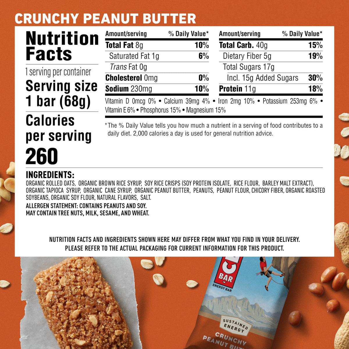 CLIF Bar Crunchy Peanut Butter Energy Bar - 18 Pack - image 2