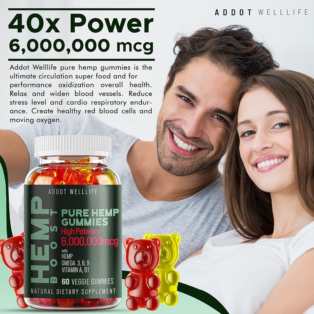 ADDOT WellLife Pure Hemp Gummies with Omega 3-6-9 - 60 Gummies - image 8