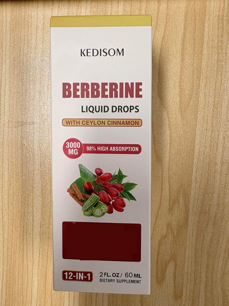 KEDISOM 12-in-1 Berberine Supplement Liquid Drops