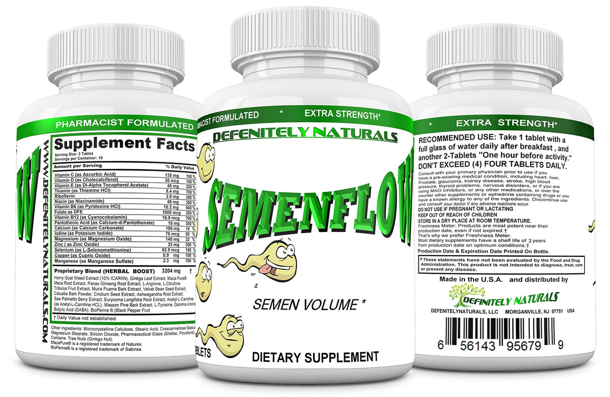 DEFENITELY NATURALS SEMENFLOW Extra Fertility Support - 30 Tablets - image 4