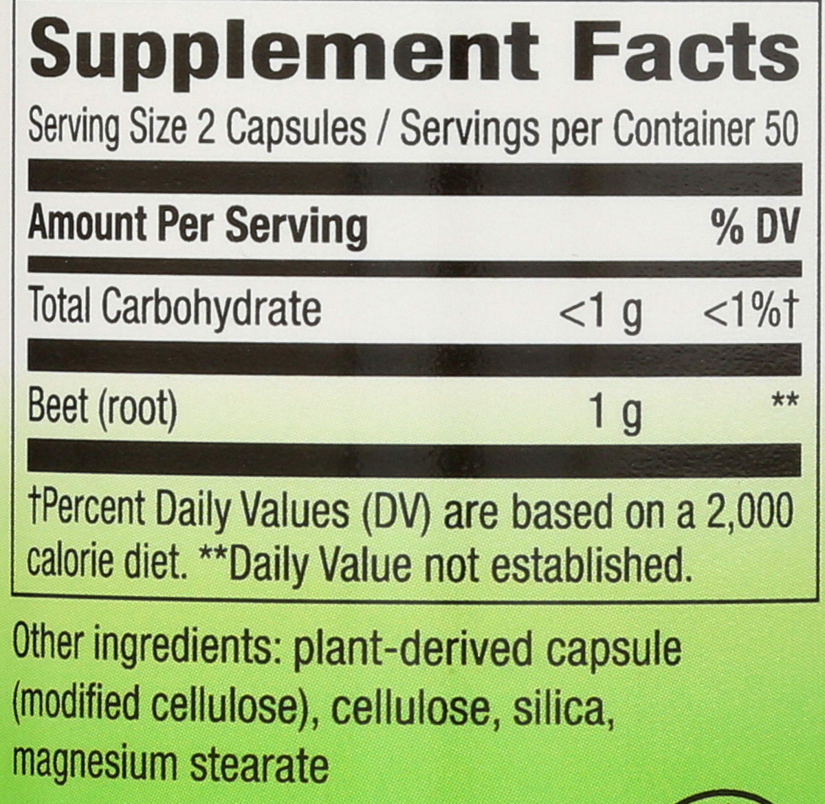 Nature's Way Beet Root Powder 500mg - 100 Capsules - image 3