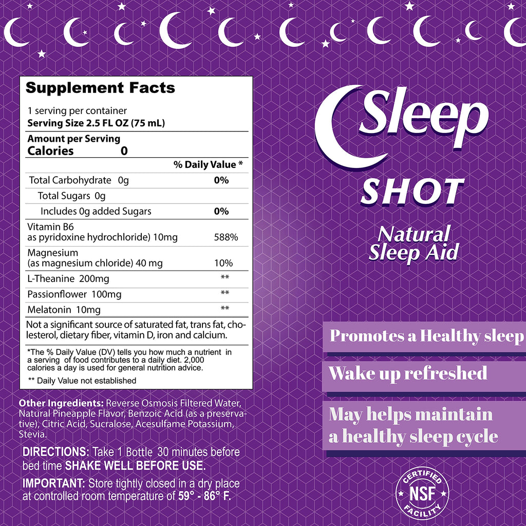 Alfa Vitamins Sleep Shot with Melatonin 10mg - 20 Pack - image 5