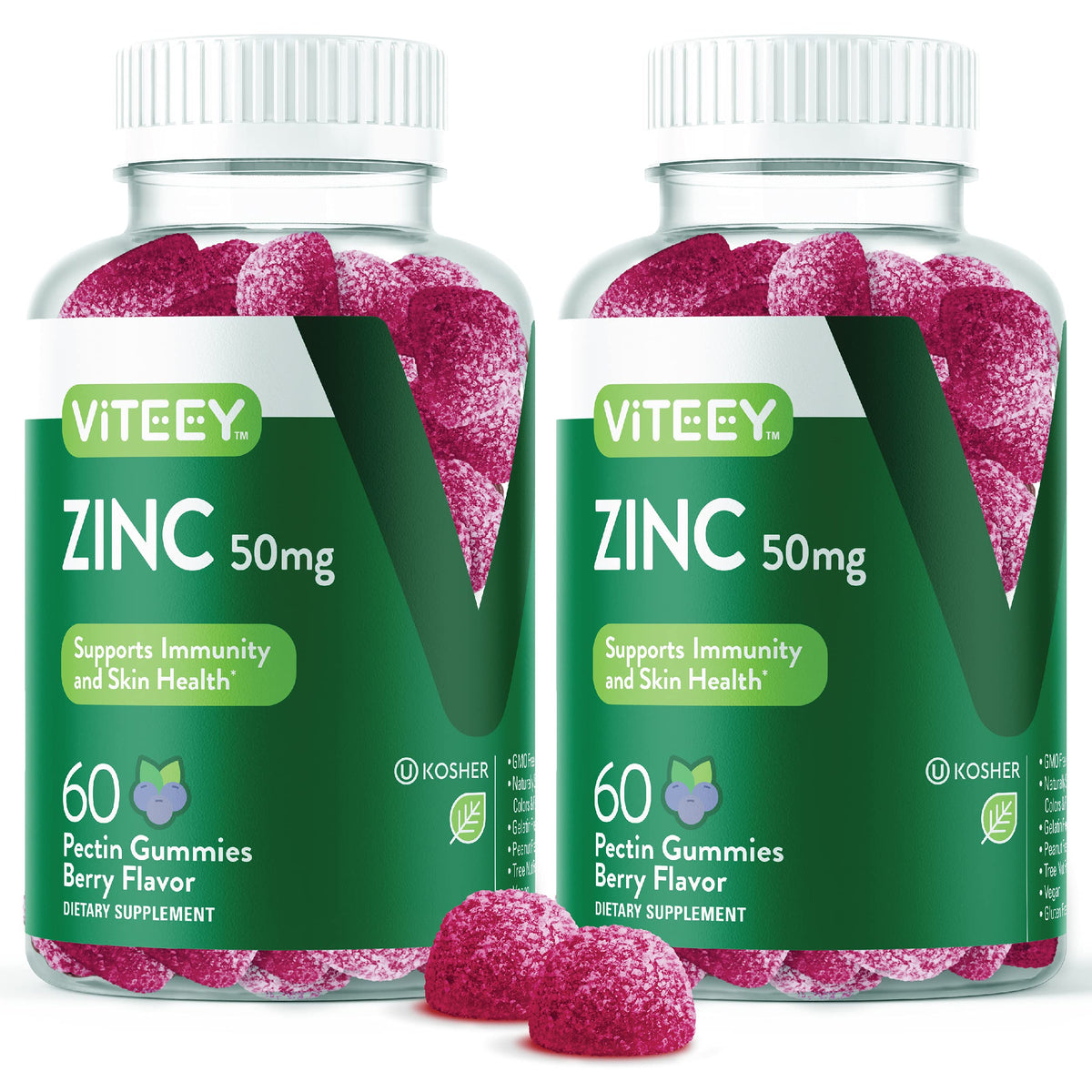 Viteey Zinc 50MG Gummies for Healthy Immune Support - for Adults