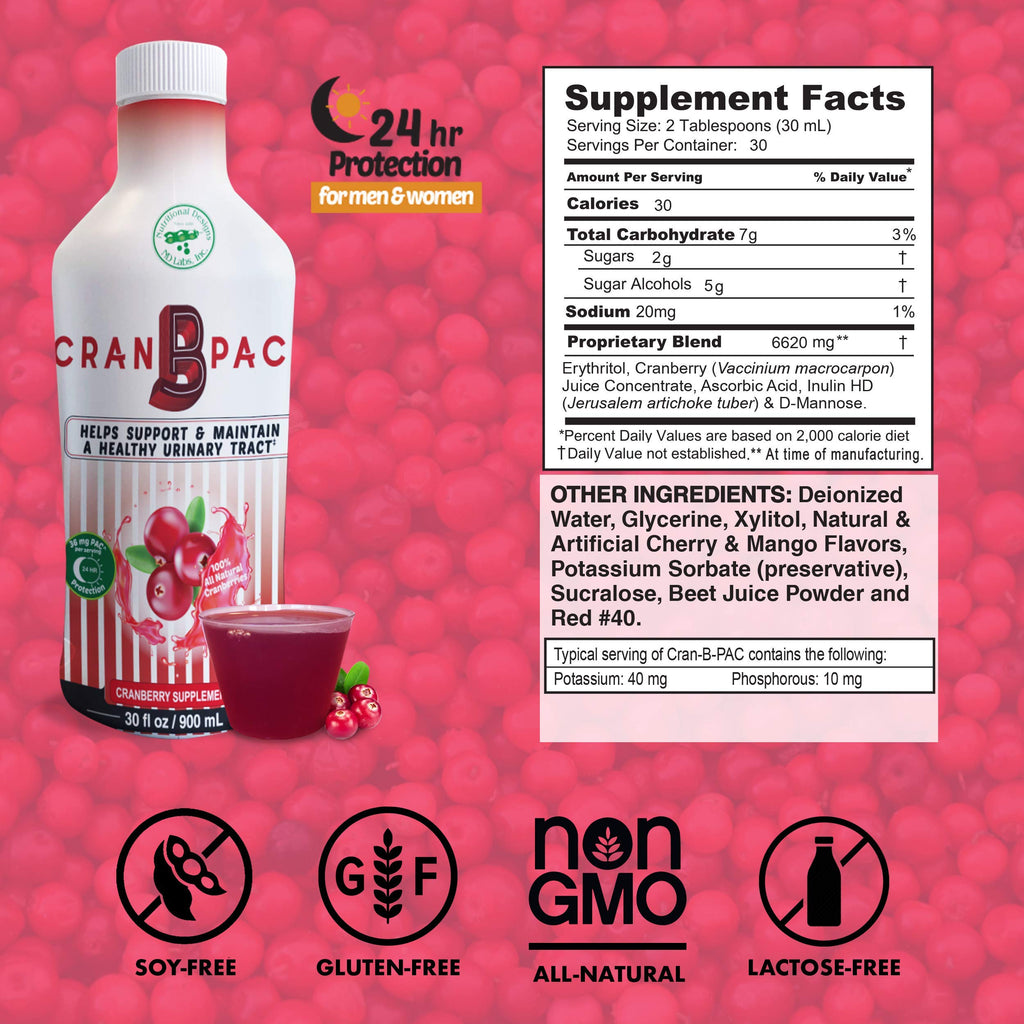 Nutritional Designs Cran-B-PAC Cranberry Supplement for Women - 30 Fl Oz - image 3