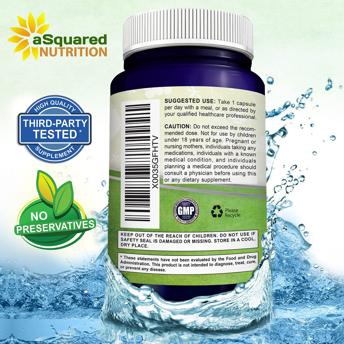 aSquared Nutrition Apigenin 50mg & L-Theanine 200mg - 120 Capsules - image 7
