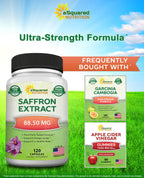 aSquared Nutrition Saffron Extract Supplement - 120 Vegetarian Capsules - image 5