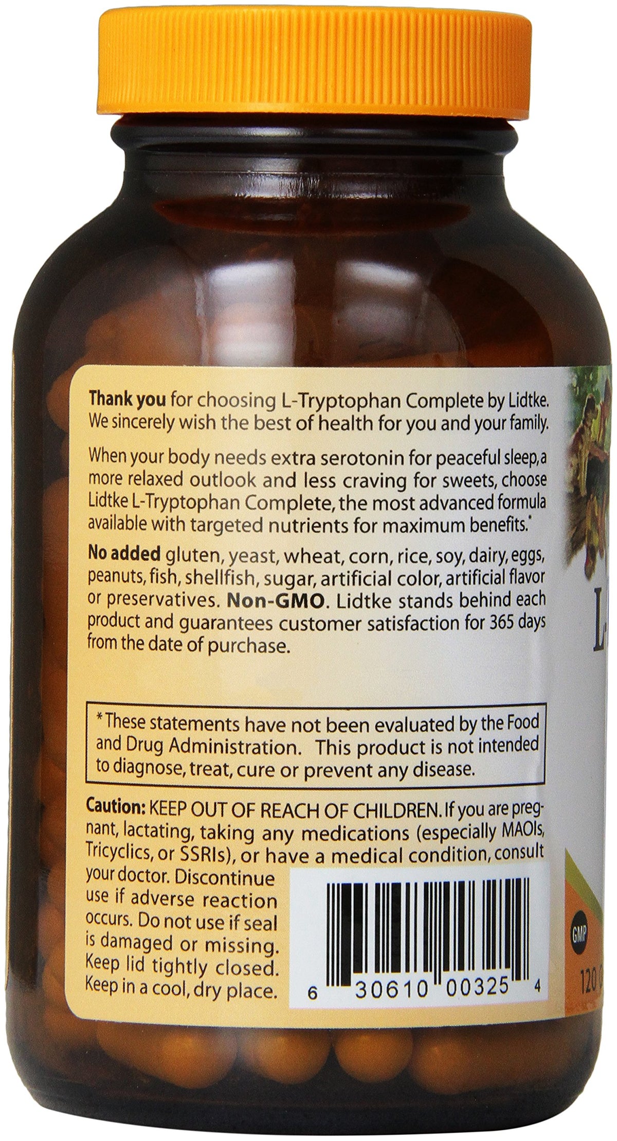 Lidtke L-Tryptophan Complete Capsules - 120 Capsules - image 2