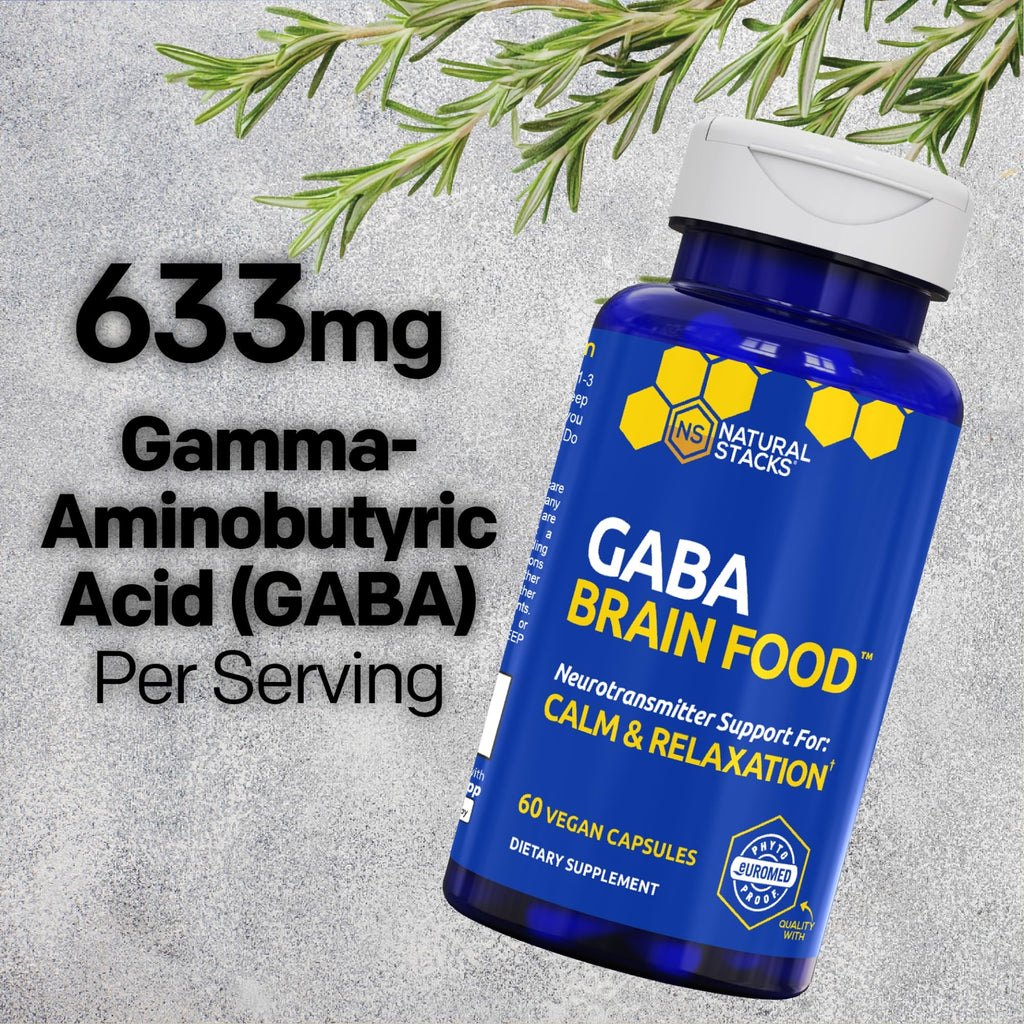 Natural Stacks GABA Brain Food Sleep & Relaxation - 60 Capsules - image 3