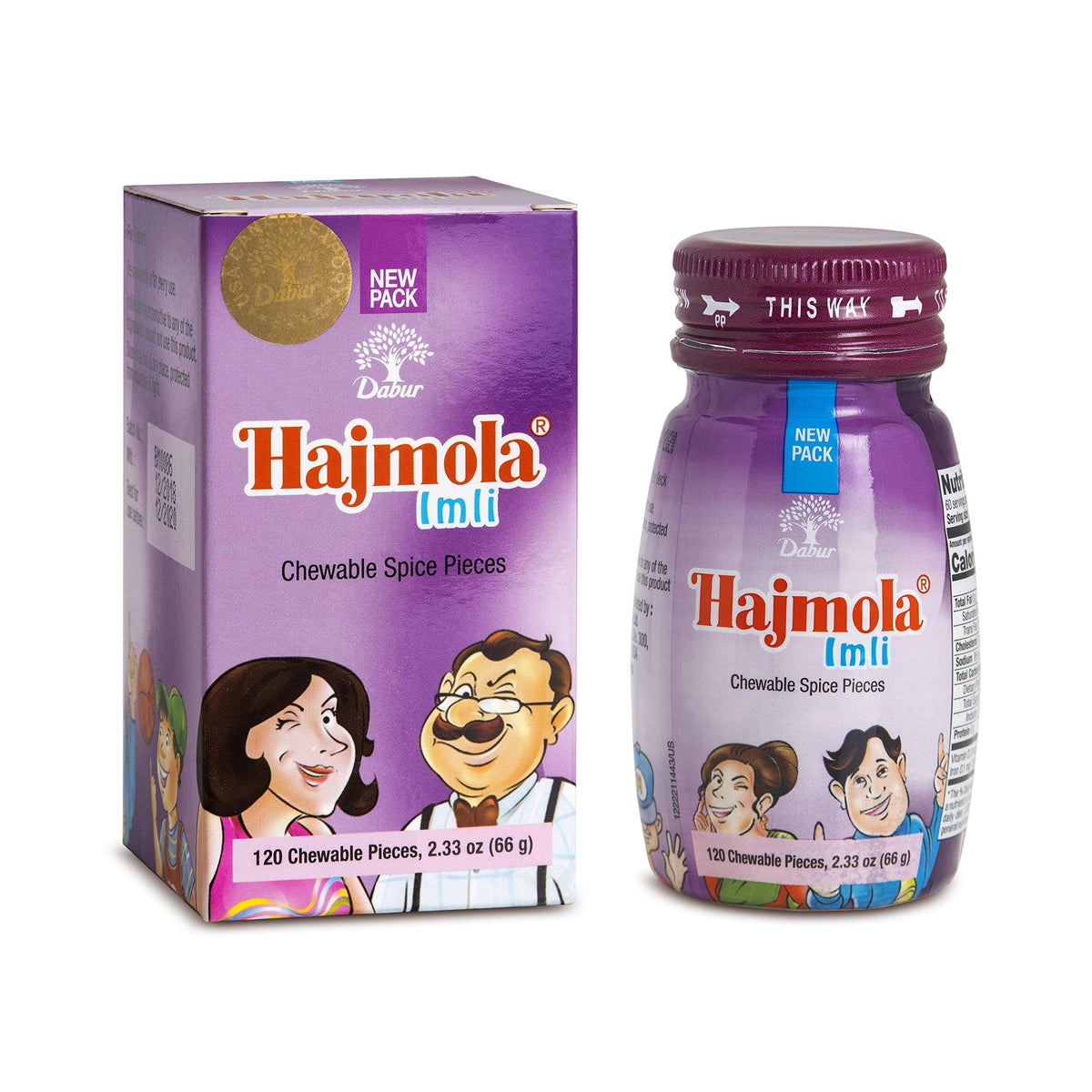 Dabur Hajmola Imli Digestive Tablets - 120 Tablets