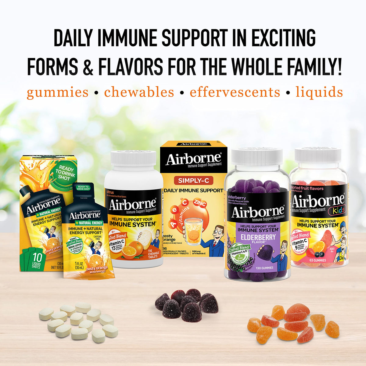 Airborne Elderberry + Zinc & Vitamin C Effervescent Tablets