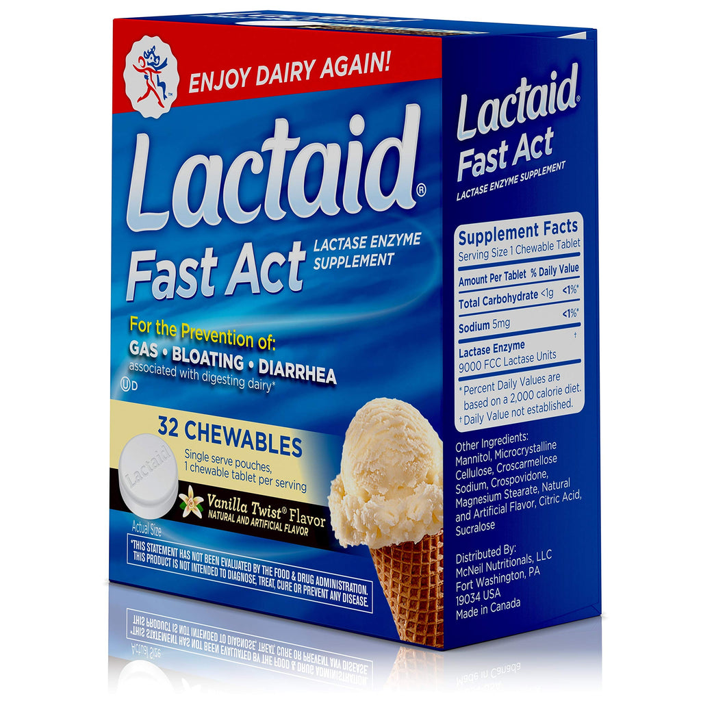 Lactaid Fast Act Lactose Intolerance Chewables Vanilla Twist - 32 Packs - image 11