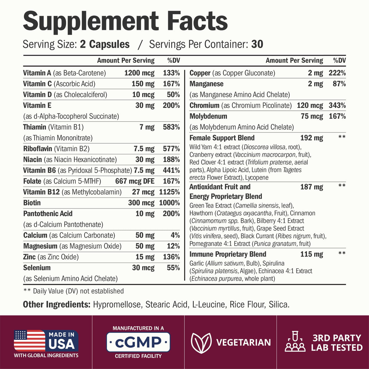 Vimerson Health Multivitamin for Women and Men