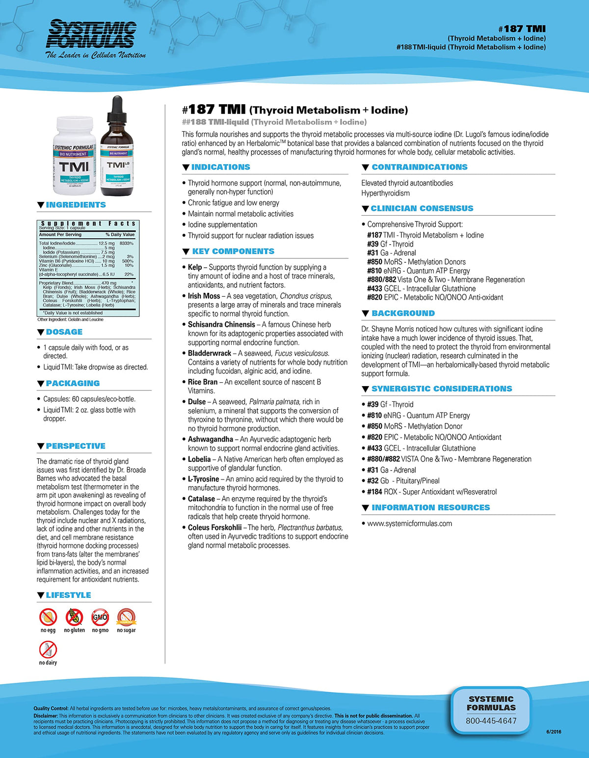 Bio Nutriment TMI Thyroid Metabolism Iodine Support - 60 Capsules - image 3