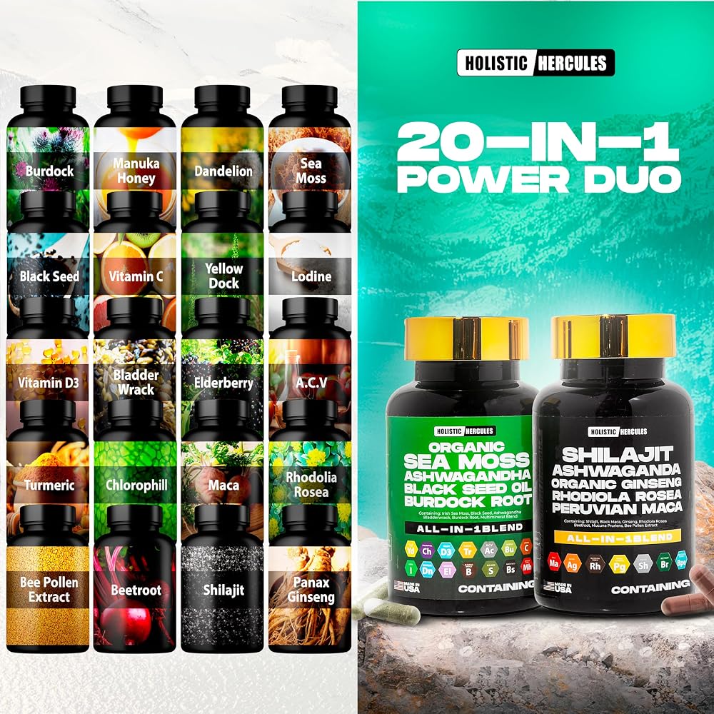 Holistic Hercules Elixir Bundle 20-in-1 Performance Booster - 60 Capsules - image 2