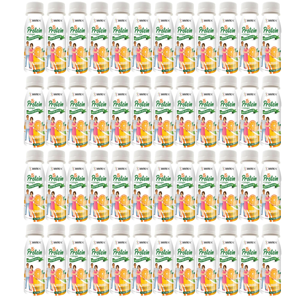 BariatricPal 15g Whey & Collagen Complete Protein Shots - 48 Pack