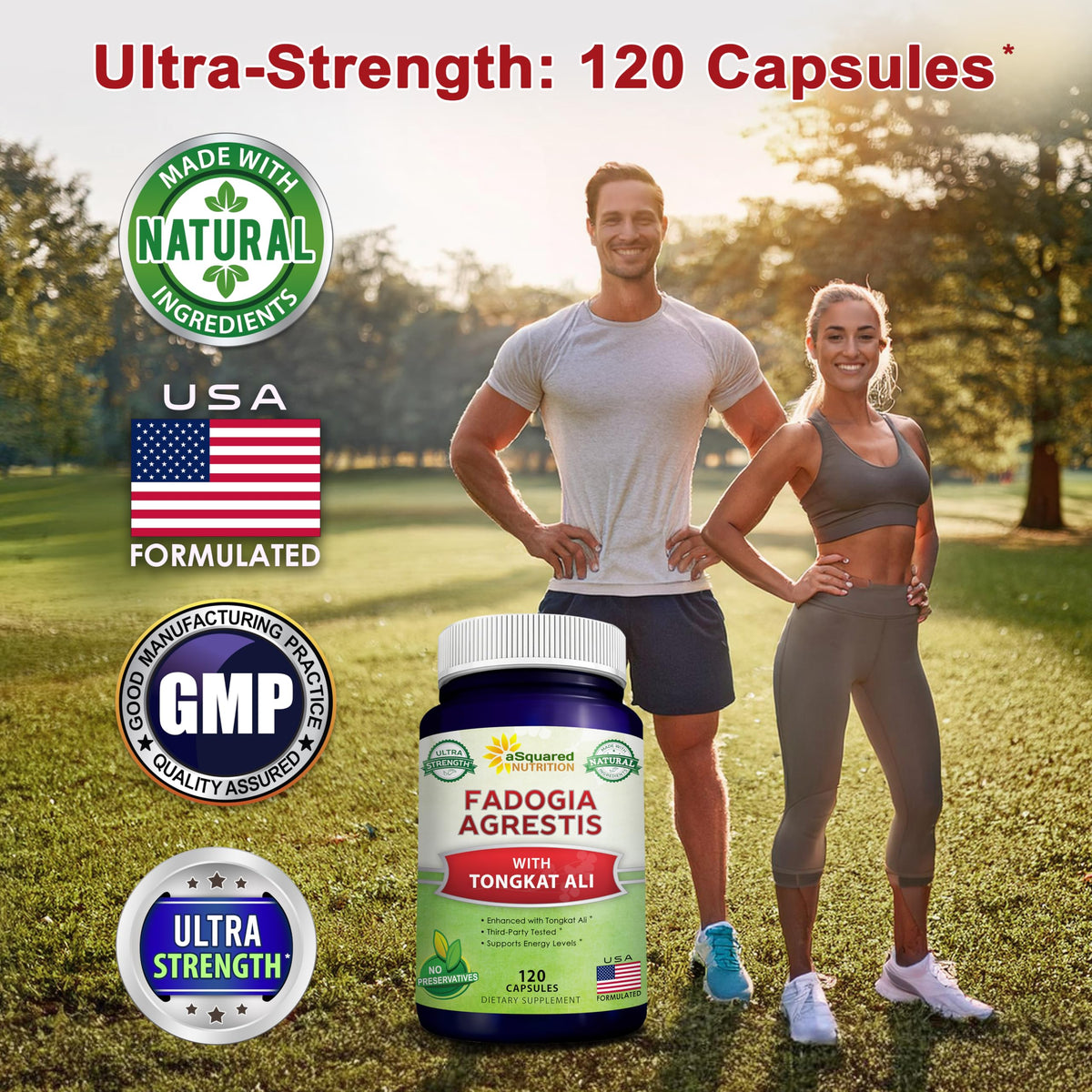aSquared Nutrition Fadogia Agrestis with Tongkat Ali - 120 Capsules - image 7