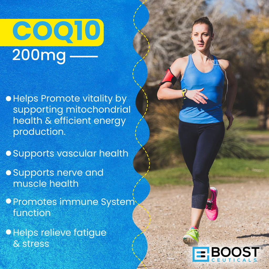 BoostCeuticals CoQ10 200mg Vegan Capsules with BioPerine - 90 Capsules - image 10