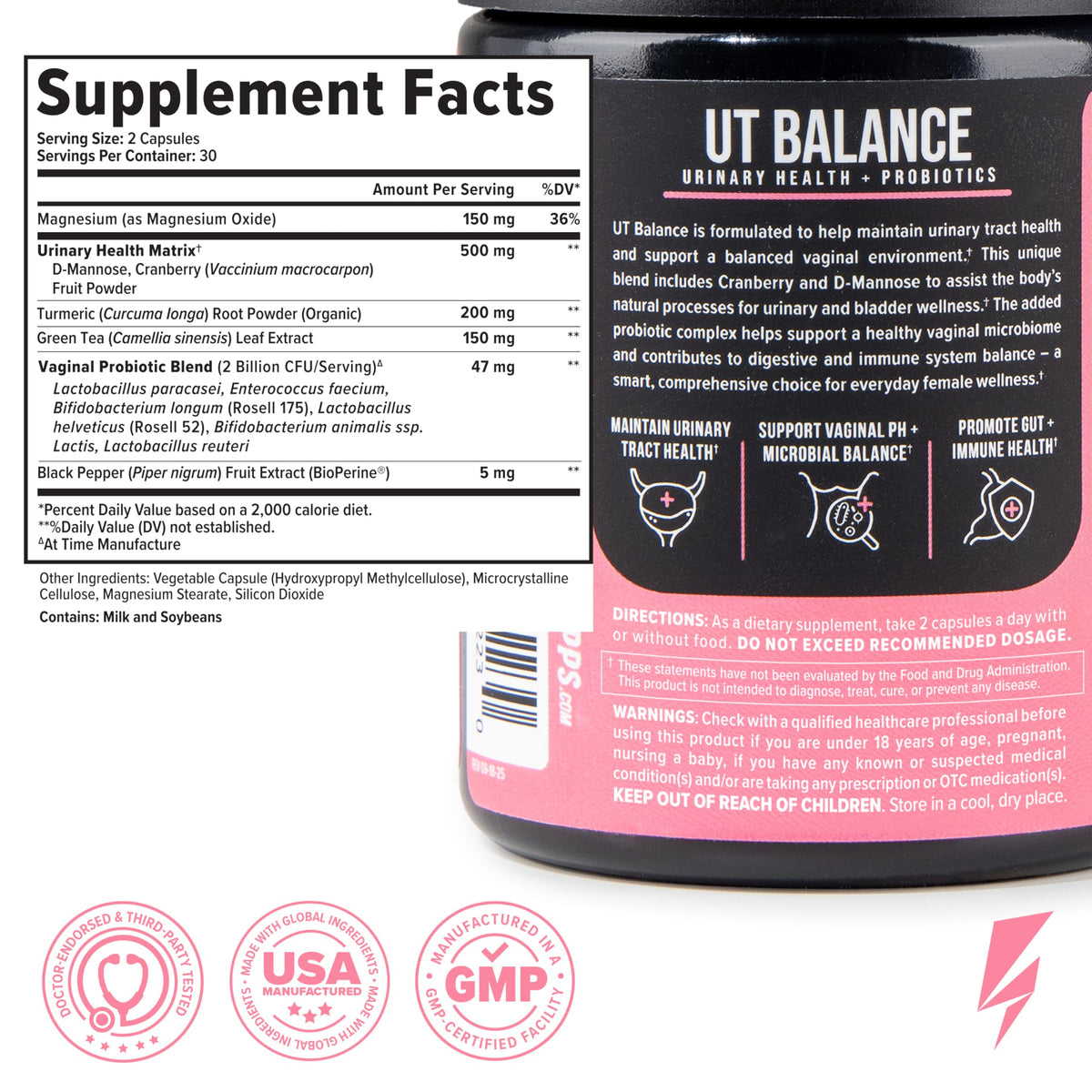 InnoSupps Inno UT Balance Women's Probiotics - 60 Capsules - image 5