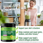 NATURELO Hydrolyzed Collagen Peptide Powder - 32 Oz (2 Pack) - image 6
