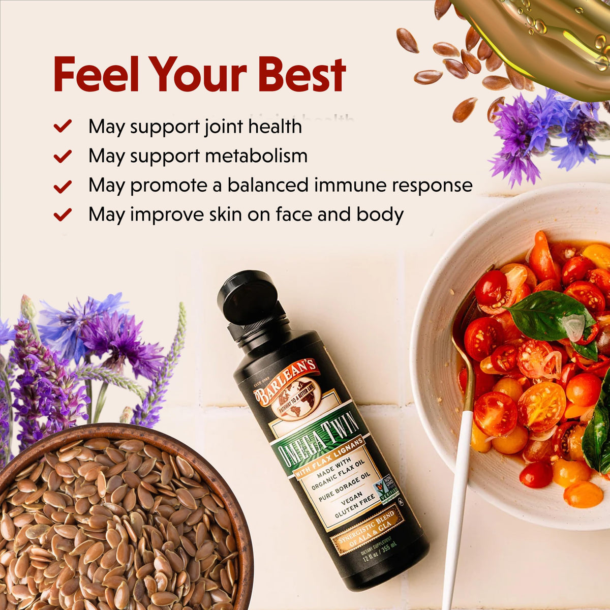 Barlean's Omega Twin Flaxseed and Borage Oil - 12 oz - image 5