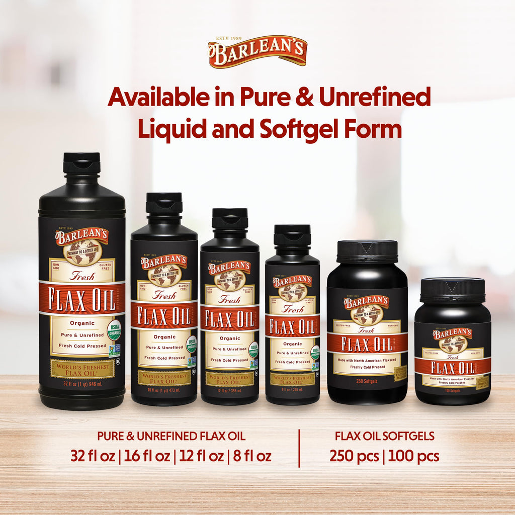 Barlean's Organic Flaxseed Oil 7640mg ALA Omega-3 - 12 Fl Oz - image 7