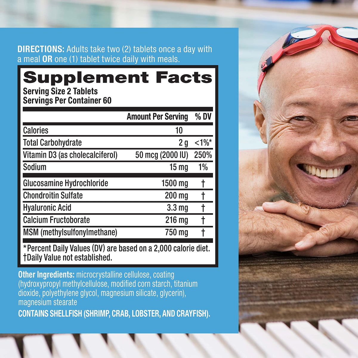 Move Free Advanced Glucosamine Chondroitin MSM Vitamin D3 - 360 Tablets - image 3