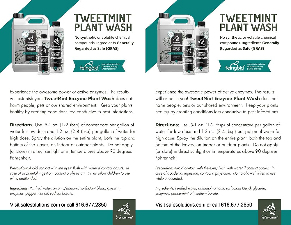 Safe Solutions TweetMint Plant Wash Enzyme Cleaner - 64 fl oz - image 2