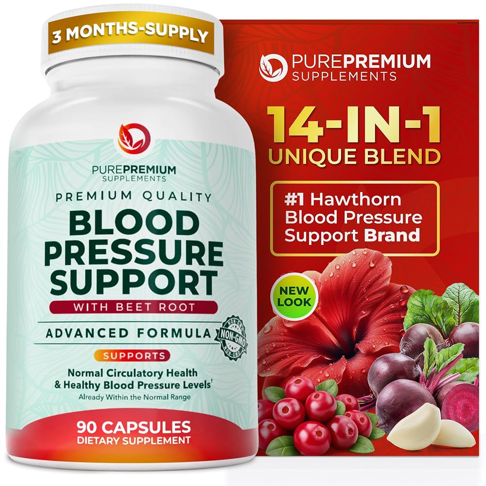 PurePremium Beet Root Capsules for Blood Pressure Support