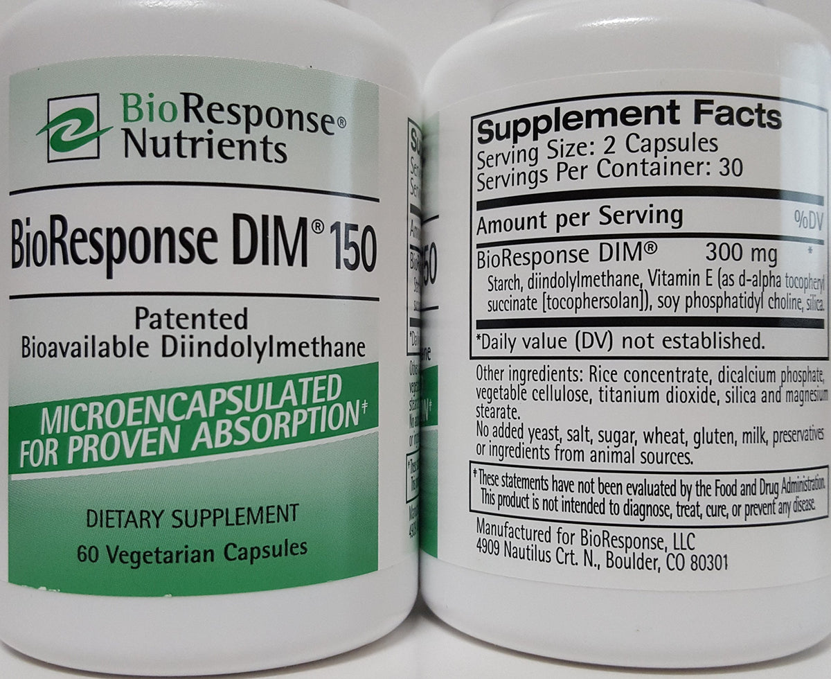 BioResponse DIM 150 mg Estrogen Metabolism Support - 180 Capsules - image 3