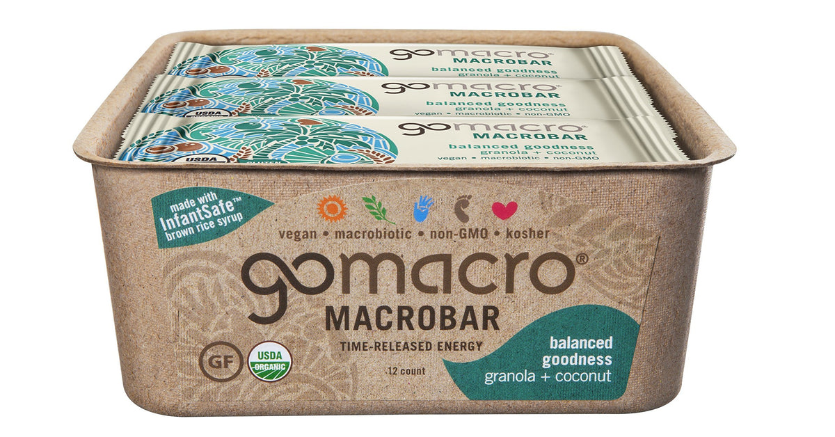 GoMacro MacroBar Organic Vegan Snack Bars Granola Coconut - 12 Count - image 4