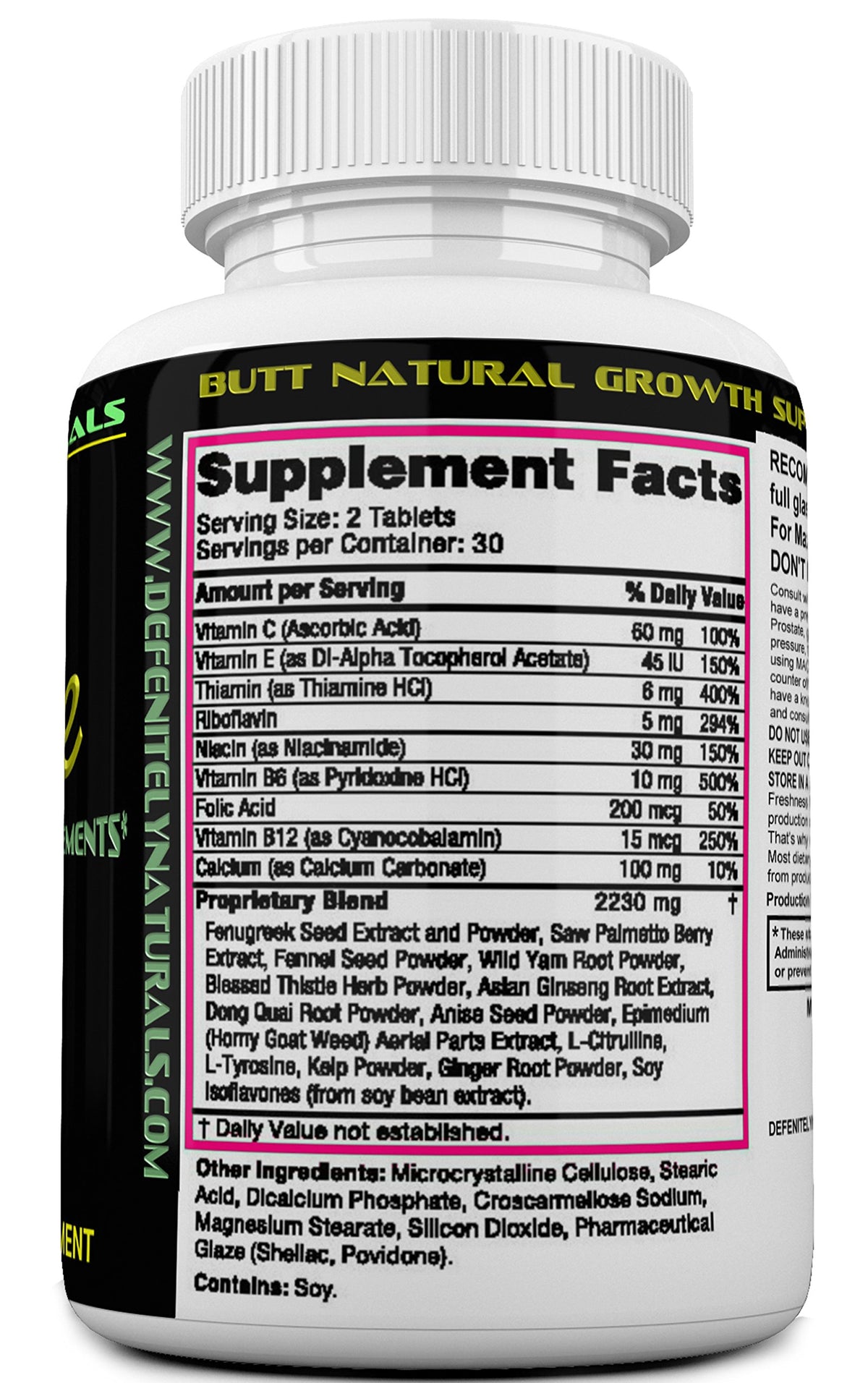 DEFENITELYNATURALS Aurélie Natural Female Enhancement - 60 Tablets - image 3