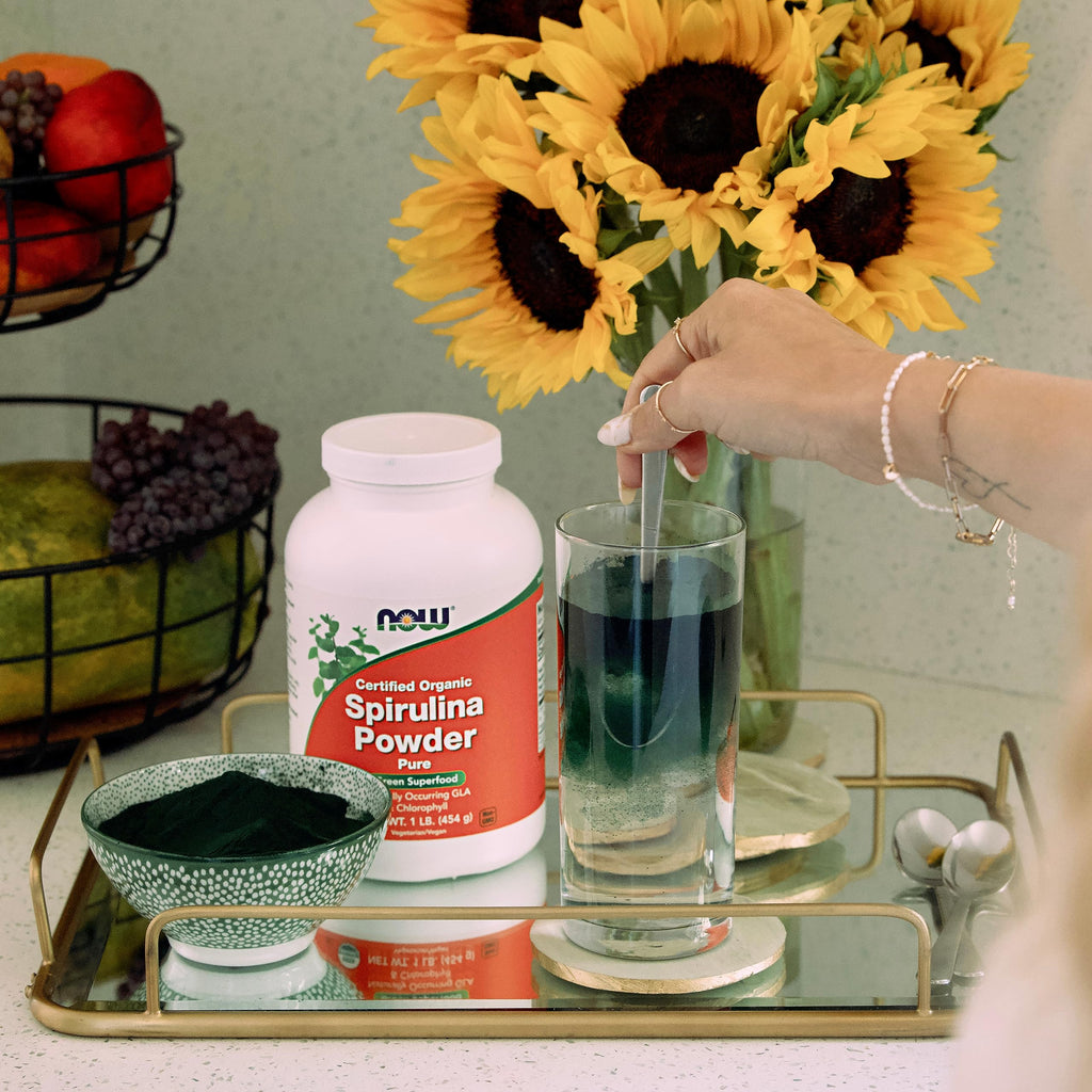 Now Supplements, Certified Organic, Spirulina Powder, Rich