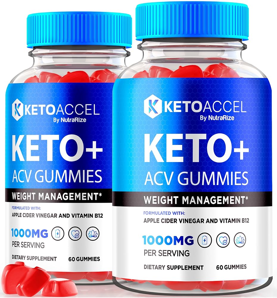 NutraRize Keto Accal ACV Gummies - 120 Gummies (2 Pack)