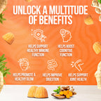 BeElevated Turmeric Gummies for Adults Peach Flavor