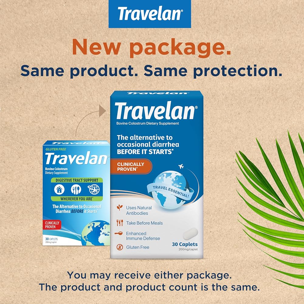 Travelan Anti Diarrhea Pills Digestive Support - 30 Caplets - image 3