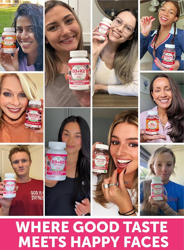 Lunakai Vitamin D3 Gummies for Adults and Kids - Tastiest Proprietary