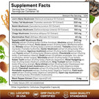 Superfood MD Lions Mane Mushroom Supplement with Turkey Tail Reishi