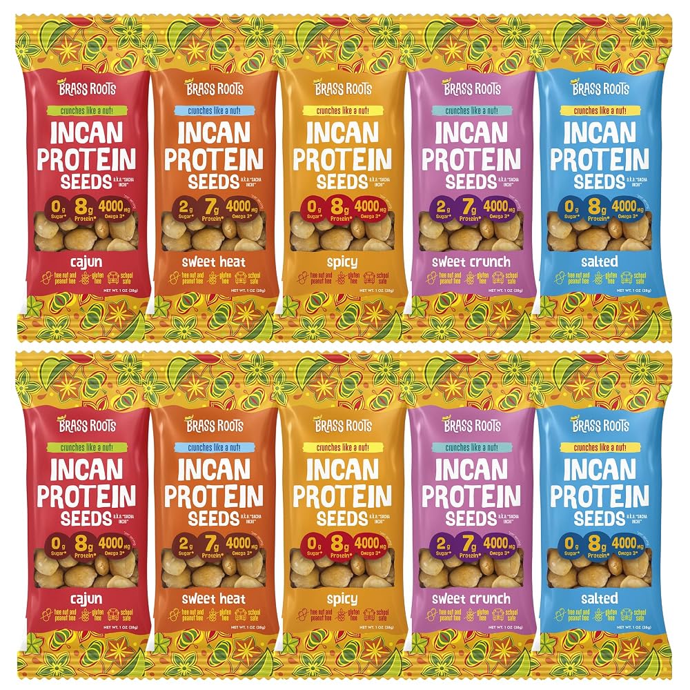 Brass Roots Organic Incan Protein Seeds Variety Pack - 10 Count